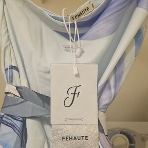 NEW Fehaute Blue and Purple Dress